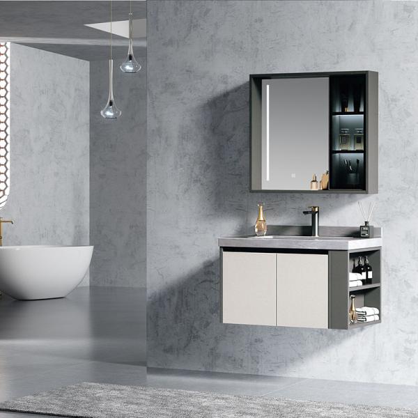 Hot Sale Modern Style Single Mirror Vanity Sink Bathroom Storage Cabinet Bathroom Vanity