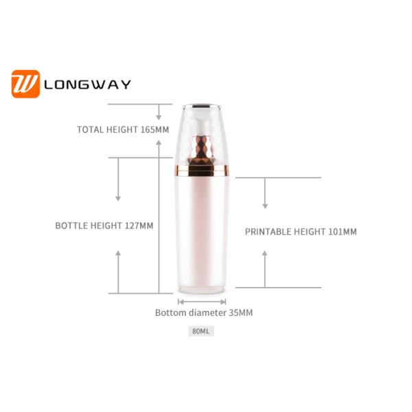 Acrylic Emulsion Bottle Plastic Type pump bottle 30ml/50ml/80ml/120ml Cosmetic Packaging Set
