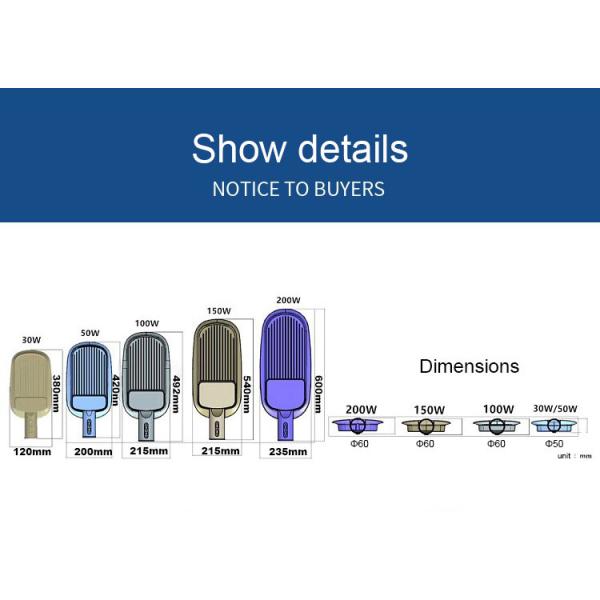 AC LED Chip Flood Smart Street Light Customizable Led Street Lamp 100w 200w 300w
