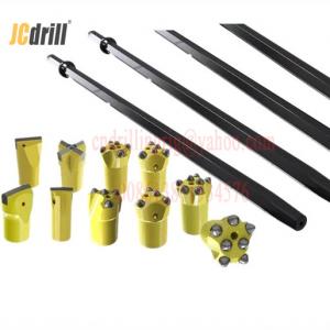 Cheap Carbon Steel Quarry Integral Rock Drill Rods / Integral Drill Steel 108mm Shank wholesale