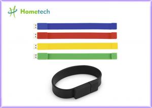 Cheap Silicone Bracelet Rubber Band Wristband USB Flash Drive 1 Year Guarante wholesale