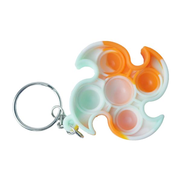 Windmill Children'S Educational Toy Stress Relief Keychain Bubble Pop Fidget Toy