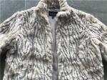 Milk Textured Ladies Faux Fur Coats Funnel Neck Chubby Coat TW75506