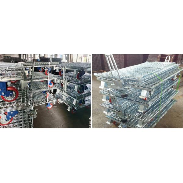 B05: Galvanized Wire Mesh Container Foldable Storage Cage Wire Container