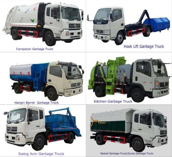 8cbm 4*2 Garbage Collection Truck Waste Removal Transport Vehicles 6-7t Swept Body