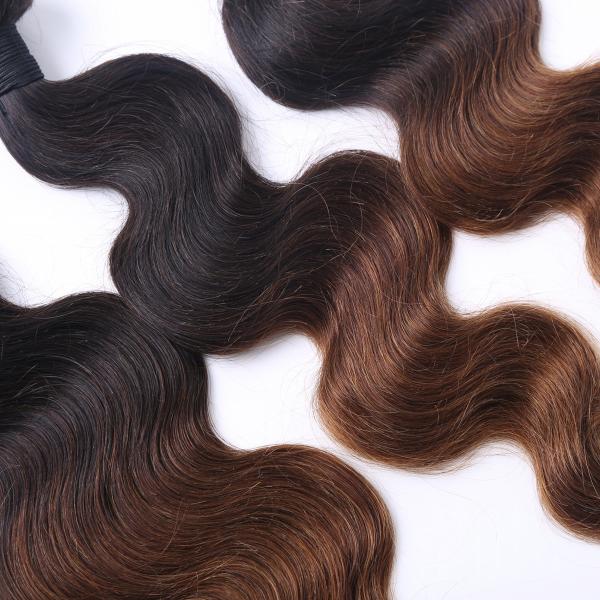 Hot Sale Ombre 1B/30 Body Wave Hair Weft /Hiar Weave Virgin Indian Human Hair