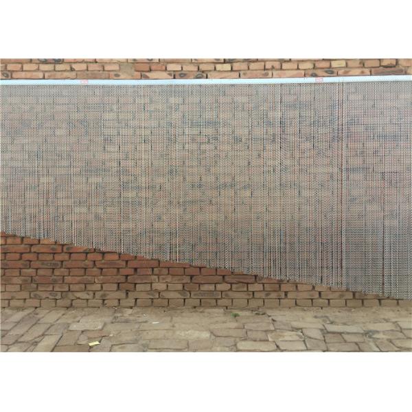 Hanging Door Insect Curtain Fly Screen / 2.0mm Stainless Steel Mesh Shower Curtain