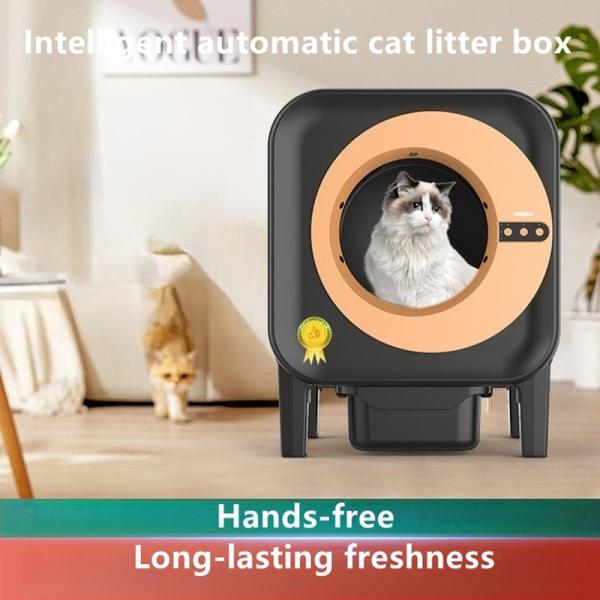 Smart Pet Self Cleaning Litter Box Waterproof Auto Cat Litter Machine OEM Logo