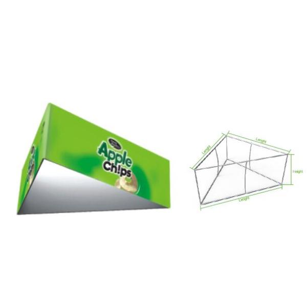 Easy Assemble Tension Fabric Displays , Hang Stretch Fabric Trade Show Displays Custom