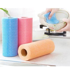 Cheap Eco - Friendly Spunlace Nonwoven Wipes / Harmless Disposable Kitchen Wipes wholesale