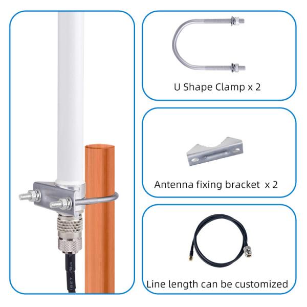 698MHz-960MHz 20W Fiberglass 4G LTE Outdoor Antenna External OMNI Directional