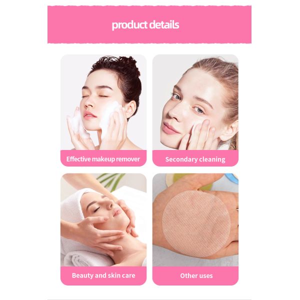 Cotton Rounds Cotton Pads for Face Disposable Makeup Removal Facial Premium Toner Pads Soft Face Nail Cleansing Pads