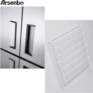 Soundless Restaurant Kitchen Fridge Freezer Anticorrosive 220V