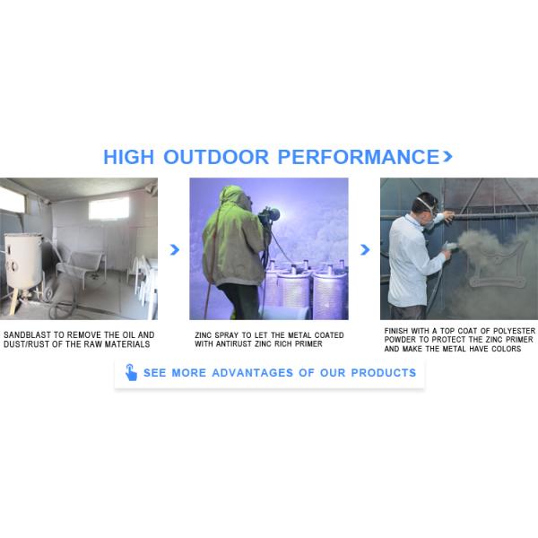 Waterproof Metal Picnic Table With Benches Anti Rust Durable Weather Resistant