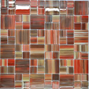 Cheap Puzzal pattern crystal glass kitchen mosaic tiles wholesale