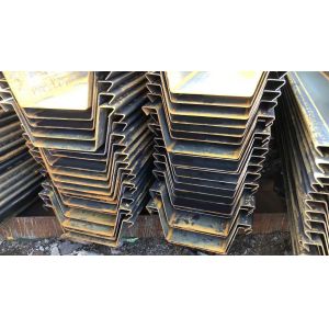 High Strength Q235 Larssen Sheet Piles Water Resistant