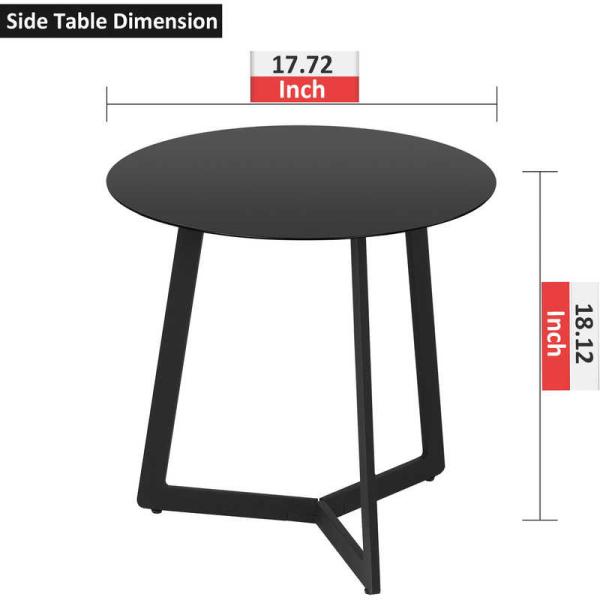 H18.12inch Livingroom Small Round End Table