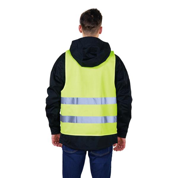 CE EN471 Certified High Visibility Orange Reflective Safety Vests for S-5XL Sizes