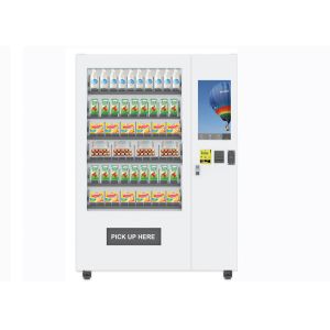 Cheap Convenience Store Shop Egg Milk Juice Cheese Food Vending Machine With Cooler System wholesale