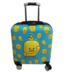Cheap Travel Zippered Childs Suitcase On Wheels , Multifunctional Childs Cabin Case wholesale