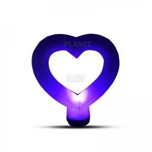 Cheap Party LED Heart Lighting Inflatable Balloon LOVE Heart Inflatable LED Shape Balloon wholesale