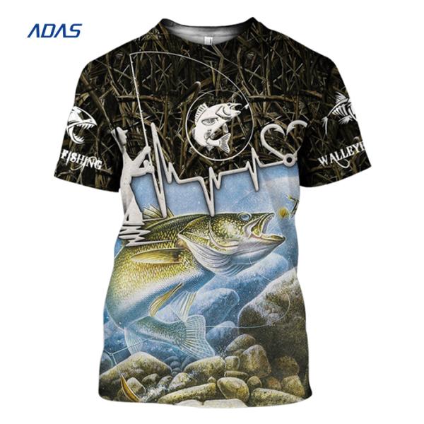 Quick Dry Fishing Bulk Sublimation Shirts Blank Breathable Polyester Jersey 160g