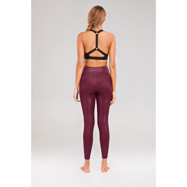 75% Polyester 25% Spandex Womens Yoga Leggings With Phone Pocket