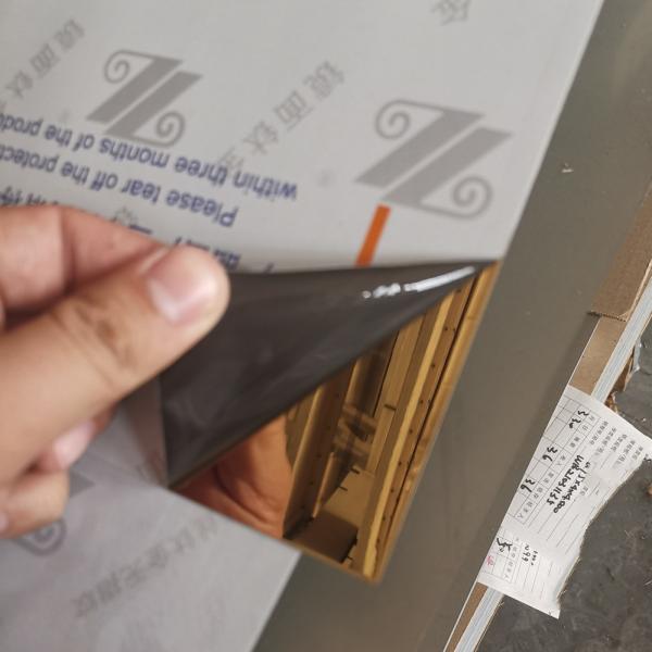 Gold Mirror 8k Finished Stainless Steel Sheet AISI 304 SS Plate