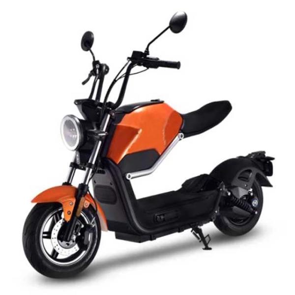Modern Harley Electric Scooter Orange Color Wattage > 500w Battery Weight 9kg