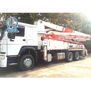 Building Construction Concrete Boom Pump Truck , Concrete Pump Truck 37m