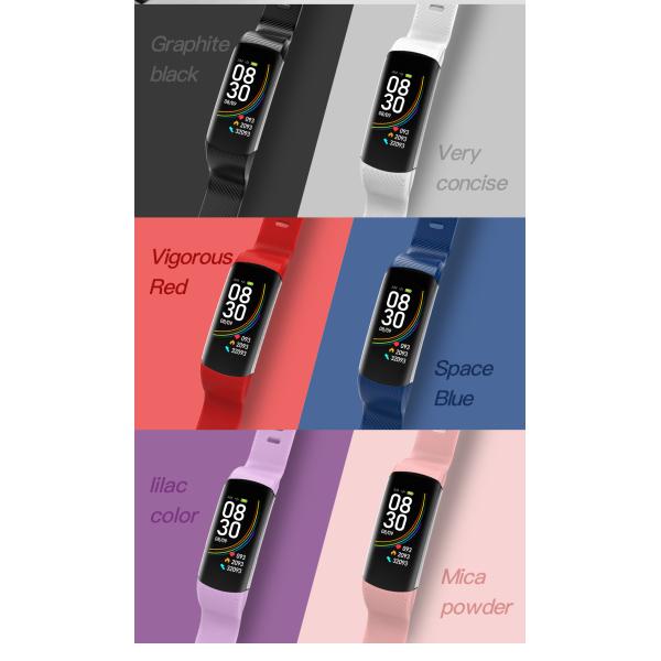 USB Charging Fitness Smart Band 0.96inch 160*80 Intelligent Fitness Tracker