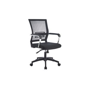 China Black PP Breathable 50cm Office Chair With Thick Cushion on sale