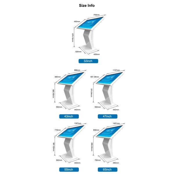 Interactive Touch Lcd Screen 21.5 Inch - 65 Inch Android Windows PC All In One