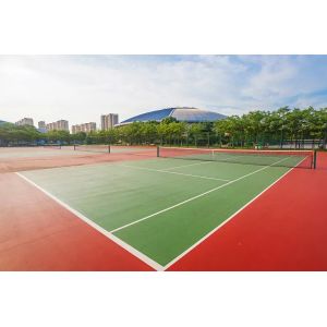 Non Pollution Polyurethaning Outdoor Sports Surfaces High Elasticity