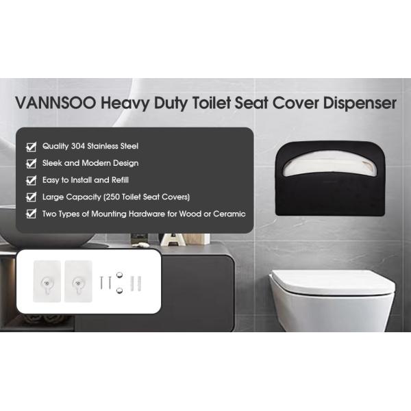 Wall-Mounted Toilet Seat Cover Dispensers Wall Mount Commercial Toilet Seat Cover Dispensers Stainless Steel Bathroom Accessories