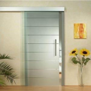 Cheap Tempered Laminated Frosted Glass Panel Sliding Barn Door For Bathroom wholesale