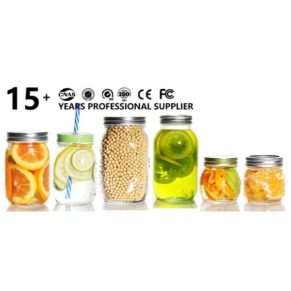 Prodcued Various Sizes Custom Kitchen Glass Food Storage Glass Mason Jar For Spice Cookie Candy