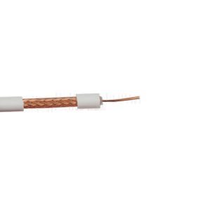 RG59 Micro CCTV Coaxial Cable Stranded Copper Conductor with 95% CCA Braiding