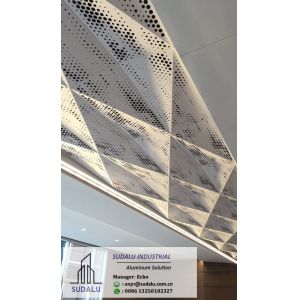 Cheap OEM Desinged Perforated Aluminum Ceiling Panels Aluminum Ceiling Tiles wholesale