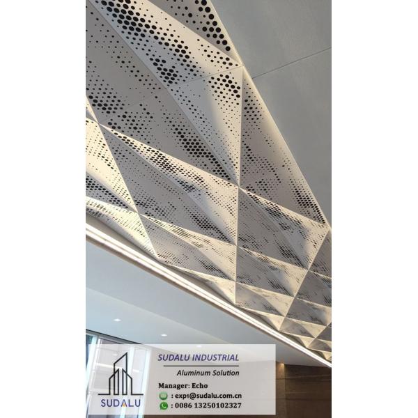 OEM Desinged Perforated Aluminum Ceiling Panels Aluminum Ceiling Tiles