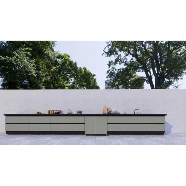Fadior Mung Bean Gray Weatherproof And Stylish Outdoor Stainless Steel Cabinet
