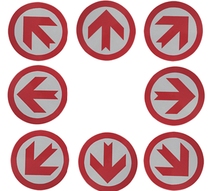 Manually 3M Engineering Grade Reflective Traffic Signs Foldable