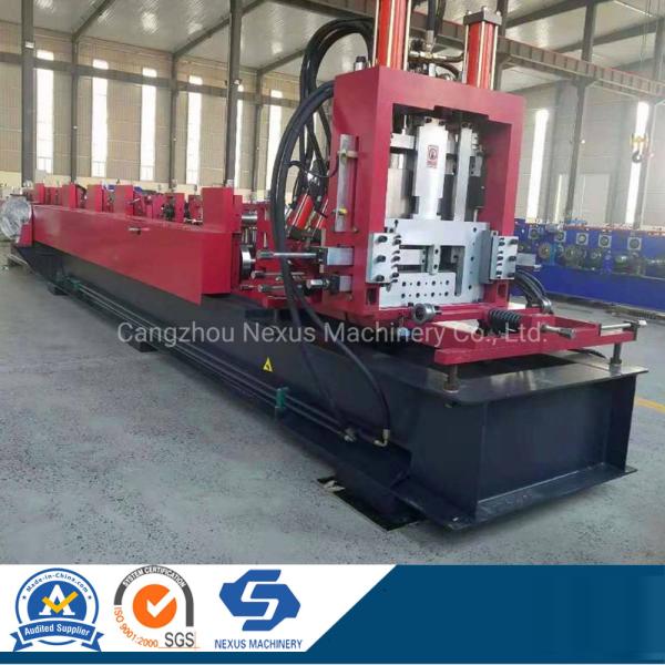 C Steel Shape Purline Rollforming Machine with Holes