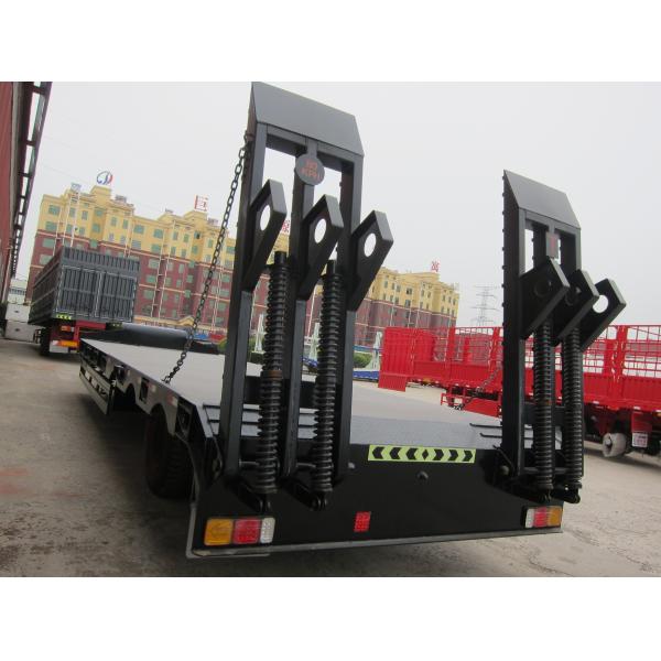 Low Bed Trailers Semi Truck Trailer 60 Ton Lowboy Trailer 3 Axles Excavator Carrier Truck