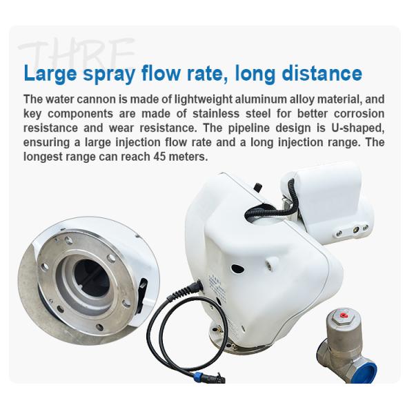 Water Truck Aluminum Alloy Electric Water Cannon for Customized Watering Cart 24V DC Truck Watering