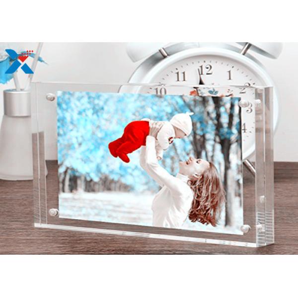 Double Sided Acrylic Photo Frame Clear Acrylic Magnetic Photo Frame In Size 8x8 Inches