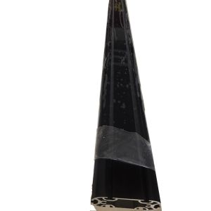 Custom Made Extruded Aluminum Profiles , Electroplate Black Long Aluminum