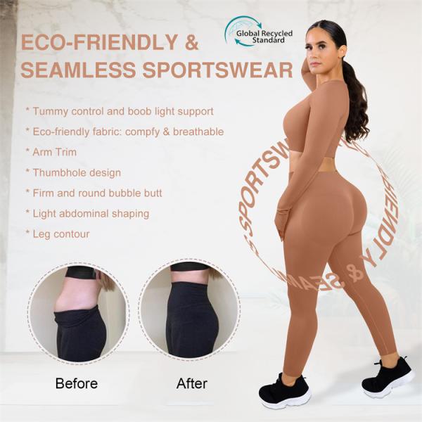 OEM/MOQ Accepted 2 Piece Yoga Suit Made of 88% Nylon 12% Spandex for Women's Gym Wear