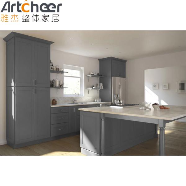 Modern Design Oak Cabinet for Stylish Solid Wood Kitchen Organization