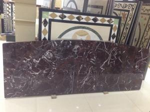 Cheap Rosso Levanto Marble Stone Slab With White Veins Stone Natural Countertop Purple Red wholesale